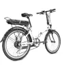 White Legend Siena folding e-bike, rear three-quarter view